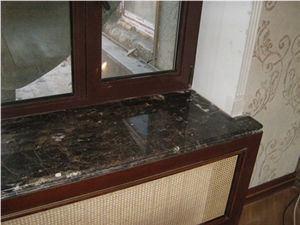 Dark Emperador Marble Window Sills, Dark Emperador Brown Marble Window Sills