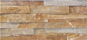 Honey Gold - Stepped Panel, Corner Veneer Stone, Ita Gold Yellow Sandstone Corners