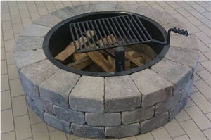 PA Blue Stone Firepit, Pennsylvania Grey Blue Stone Garden, Palisade