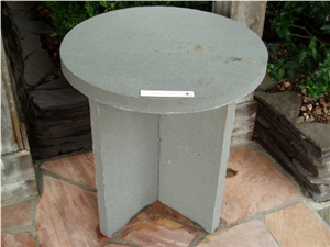 Pennsylvania Blue Stone, PA Bluestone Round Table, Pennsylvania Grey Blue Stone Table Pennsylvania Blue Stone, PA Bluestone Round Table, Pennsylvania Grey Blue Stone Table