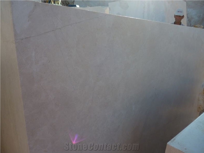 Bartu Light Beige Marble Blocks, Isparta Cream Beige Marble Block