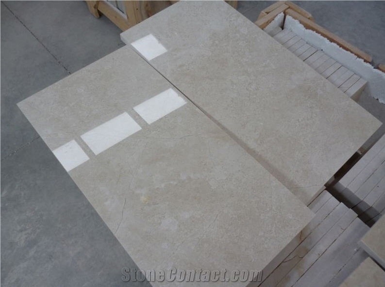 Bartu Light Beige Marble Tiles, Isparta Cream Beige Marble Tiles