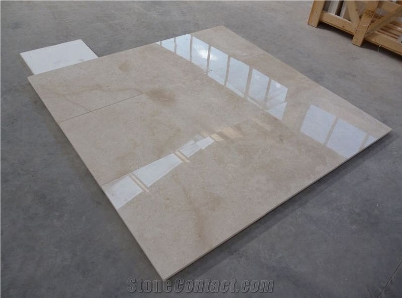 Bartu Light Beige Marble Tiles, Isparta Cream Beige Marble Tiles