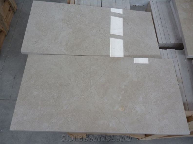 Bartu Light Beige Marble Tiles, Isparta Cream Beige Marble Tiles