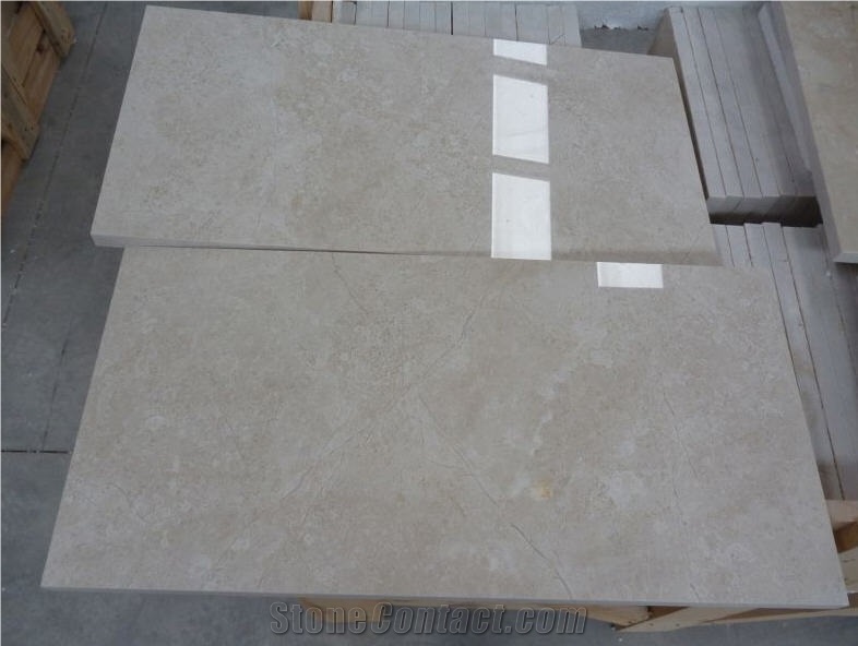 Bartu Light Beige Marble Tiles, Isparta Cream Beige Marble Tiles