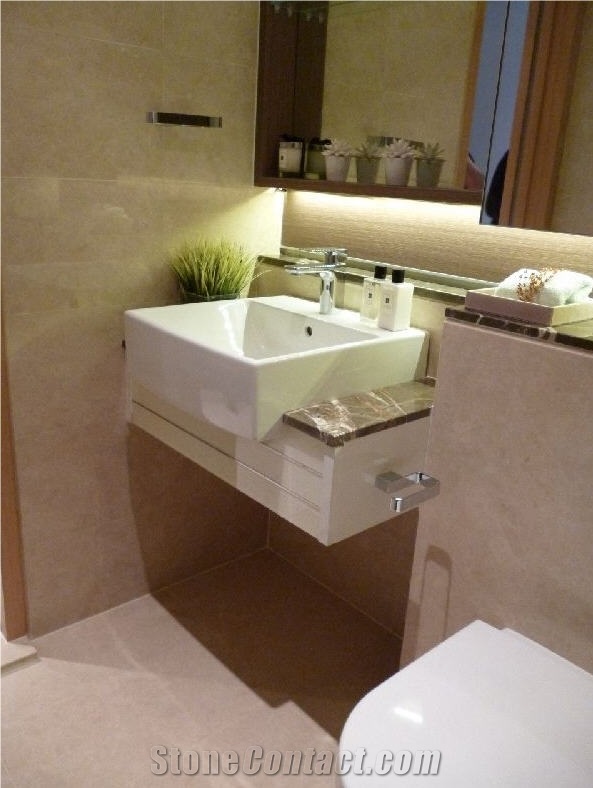 Crema Barla Marble Bathroom Design, Crema Barla Beige Marble Bathroom Design