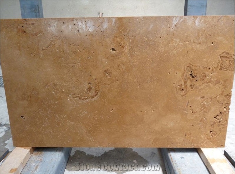 Dark Noce Travertine Slabs, Turkey Brown Travertine