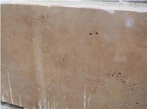 Dark Noce Travertine Slabs, Turkey Brown Travertine