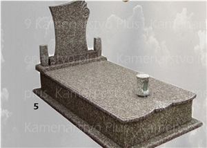 Misty Mauve Granite Granite Monument, Misty Mauve Pink Granite Monument