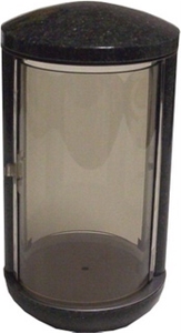 Nero Impala Granite Monumental Lantern, Impala Black Granite Lantern