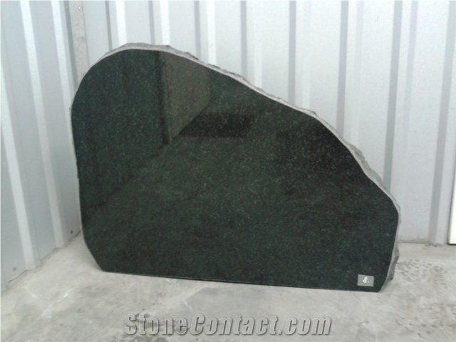 Karelia Gabbro Diabase Granite Tombstone, Gabbro Drugoreckoe Black Granite Tombstone
