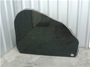 Karelia Gabbro Diabase Granite Tombstone, Gabbro Drugoreckoe Black Granite Tombstone