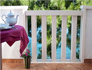 Avorio Argento Limestone Balustrade, Avorio Argento Beige Limestone Balustrade