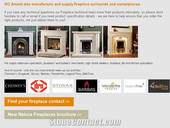 Beige Limestone Fireplaces