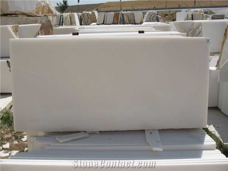 Usak White Marble Blocks