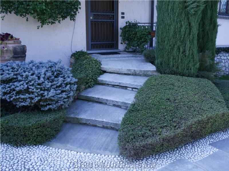 Beola Grigia Quartzite Deck Steps, Beola Grigia Grey Quartzite Steps