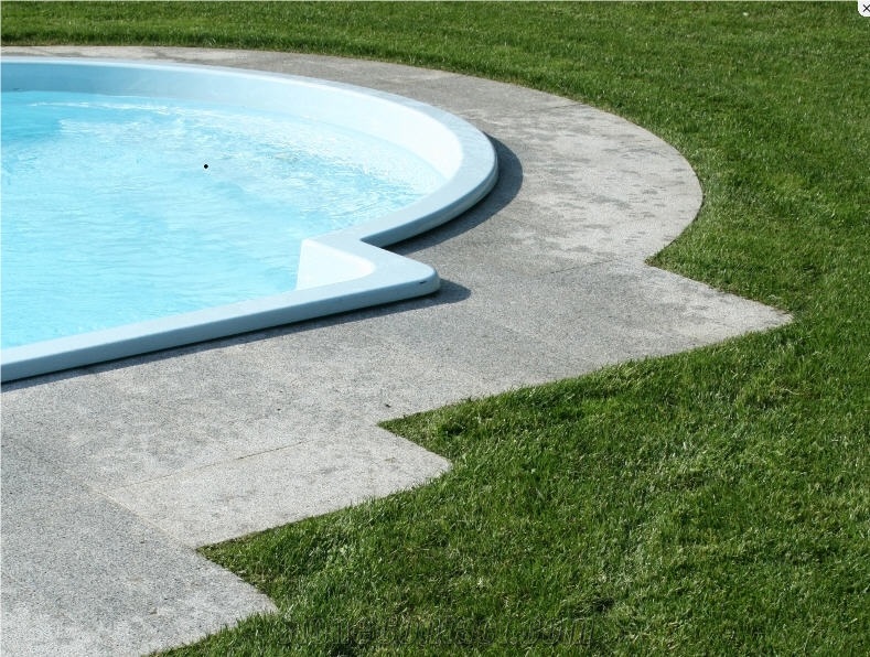Bianco Montorfano White Granite Swimming Pool Coping