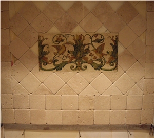 Tumbled Travertino Fiorito Backsplash Wall Tiles, Travertino Fiorito Travertine Tiles Tumbled Travertino Fiorito Backsplash Wall Tiles, Travertino Fiorito Travertine Tiles