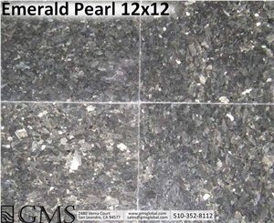 Emerald Pearl Granite Tiles, Norway Green Granite