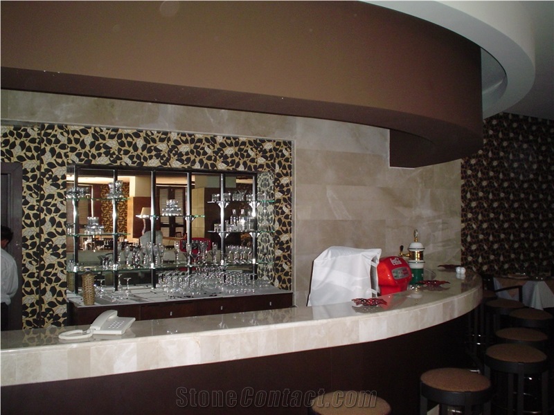 Crema Carita Marble Bar Countertop, Crema Carita Beige Marble Countertop
