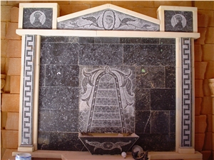 Mystic Black Marble Wall Fountain