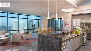 Black Fantasy Granite Kitchen Design, Countertops