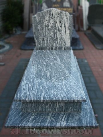 Juparana India Granite Monument, Silver Juparana Grey Granite Monument