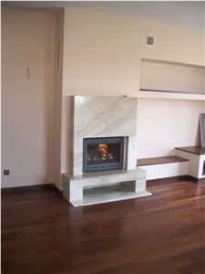 Breccia Sarda Limestone Fireplaces, Breccia Sarda Chiaro Beige Limestone Fireplaces