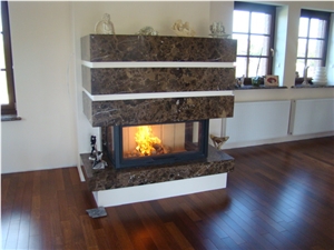 Dark Emperador Marble Fireplace, Dark Emperador Brown Marble Fireplace Dark Emperador Marble Fireplace, Dark Emperador Brown Marble Fireplace