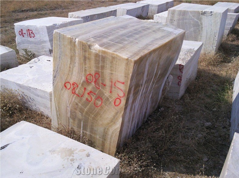 Royal Onyx Blocks, Turkey Yellow Onyx