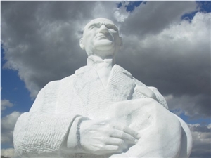 Ataturk Statue with Mugla White Marble