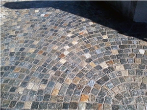 Porfido Grigio Pavement, Porfido Grigio Di Meltina Grey Granite Pavement