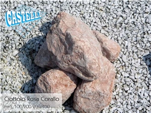 Rosa Corallo Marble Pebble Stone, Rosa Corallo Red Marble Pebble Stone Rosa Corallo Marble Pebble Stone, Rosa Corallo Red Marble Pebble Stone