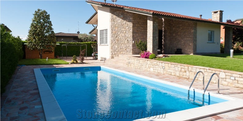 Rosa Del Piemonte Quartzite Pool Terraces, Pavers, Rosa Del Piemonte Pink Quartzite Pool Terraces