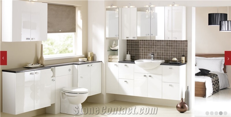 Black Quartz Stone Bathroom Design