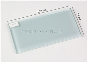 3"x6" (7.5x15cm) Light Blue Glass Subway Tile