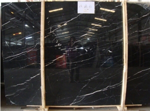 Nero Marquina Polished Marble Slabs
