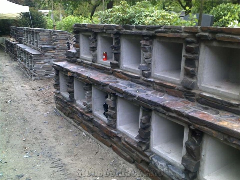 Cemetery Columbarium in Saint Just Gneiss