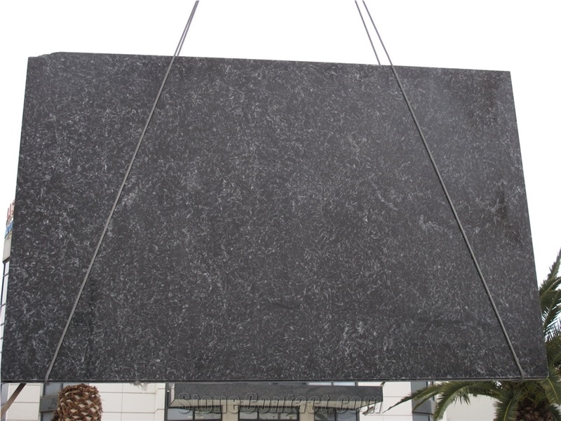 Levadia Black Marble Slabs