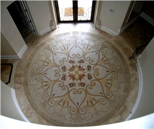 Marble Mosaic Floor Pattern Medallions