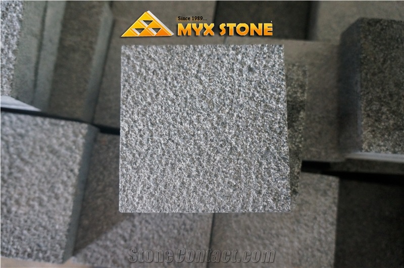 G612 China Olive Green Granite Cobble Stone