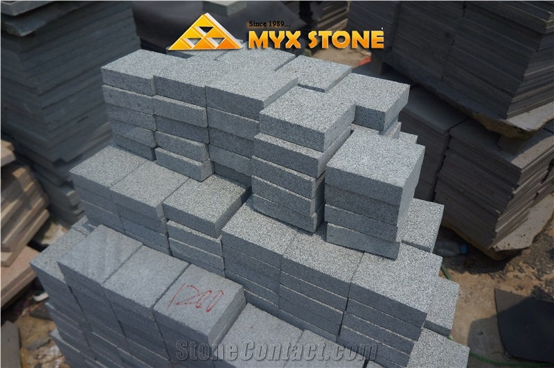 G612 China Olive Green Granite Cobble Stone