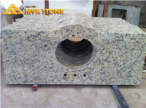 Santa Cecilia Light Granite Countertops, Santa Cecilia Light Yellow Granite Bath Tops