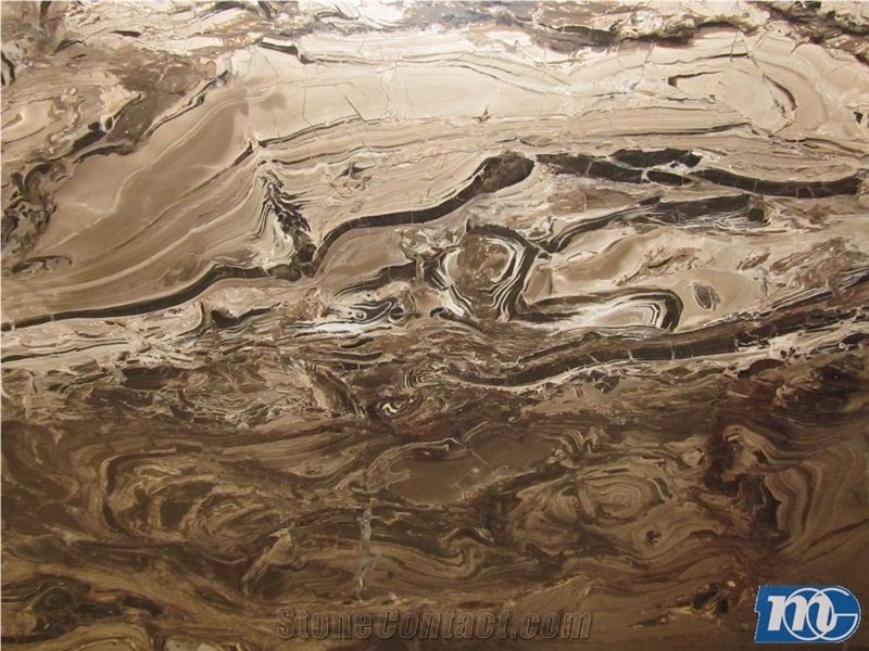 Frappuccino Marble Slabs, India Brown Marble