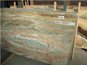Onice Smeraldo Green Onyx Slabs, Smeralda Green Onyx Slabs