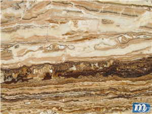 TraOnyx Onice Travertino Slabs, Turkey Brown Onyx