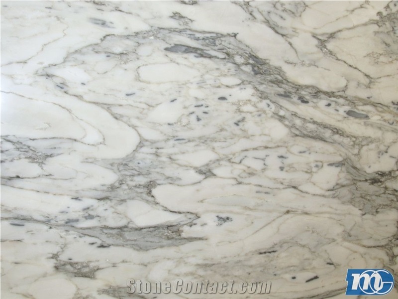 White Arabesque Marble Slabs