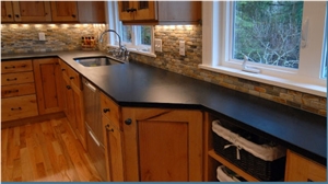 Black Galaxy Soapstone Kitchen Countertop