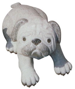 G682 Garden Decoration Animal Carving Stone,China Yellow Granite Sculpture, Statue