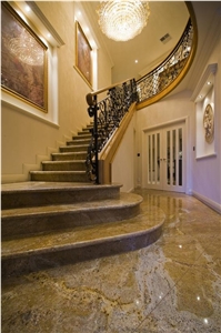 New Colonial Dream Granite Stairs, New Colonial Dream Yellow Granite Stairs